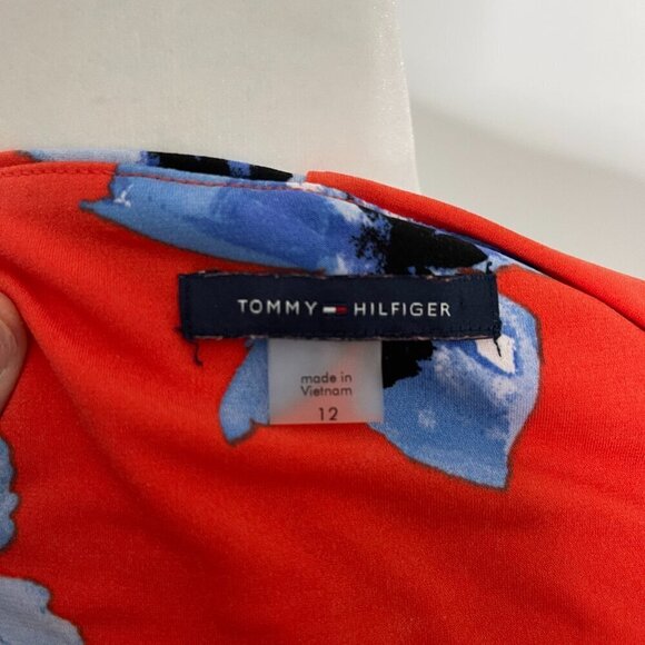 Tommy Hilfiger Sleeveless Orange Floral Dress size 12 - Picture 2 of 4